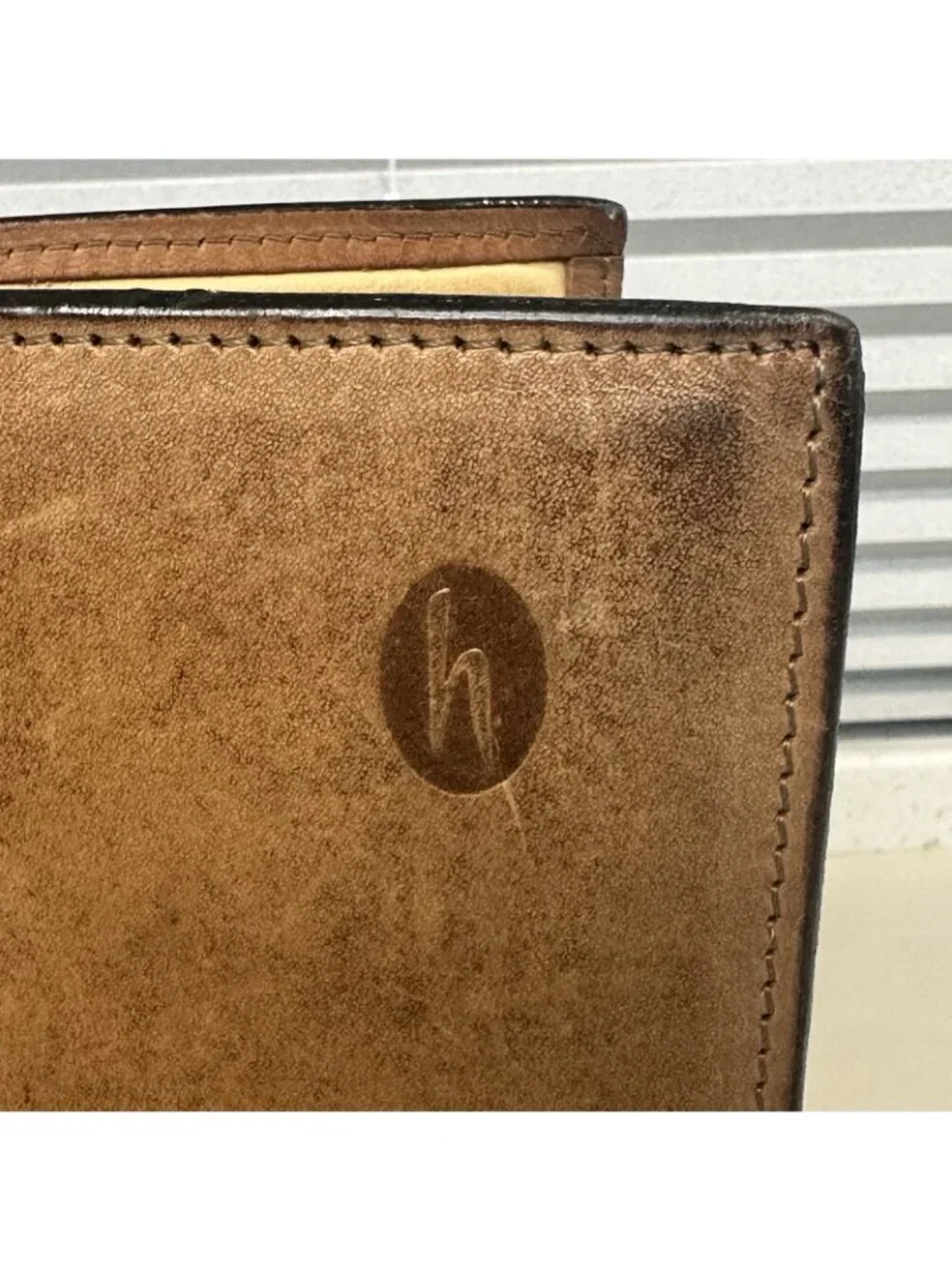 VTG Hartmann Belting Leather Writing Folio Jotter Pad w/original Pad & Pen 8.5x6